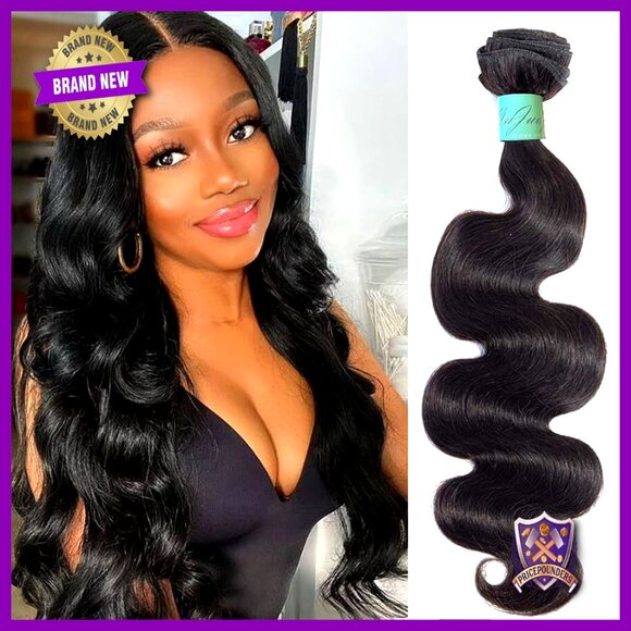 22in Brazilian Virgin Hair Extensions Body Wave Double Weft Bundles